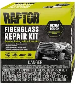 Raptor Fiberglass Repair Kit, 0.5L, UPOL 5050