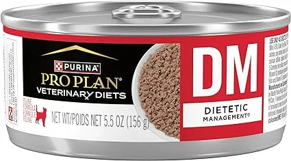 Purina Veterinary Diets DM Dietetic Management for Cats 24/5.5oz Cans