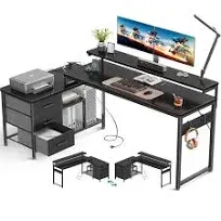 AODK 70 inch L Shaped Computer Desk