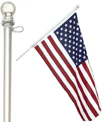 American Signature 6 ft Aluminum Tangle Free Spinning Flag Pole