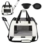 Agape Paws Large Rolling Cat & Small Dog Carrier