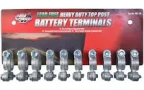 Heavy Duty Universal Top Post Battery Terminals, for 6 to 1 Gauge...