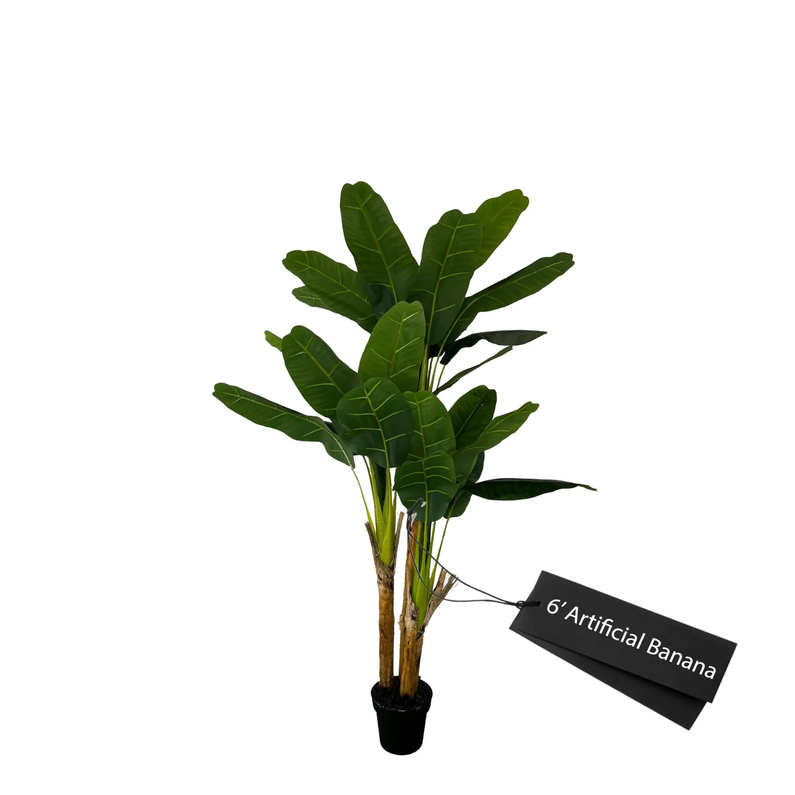 Cypress & Alabaster 6' Realistic Artificial Deluxe Banana Plant