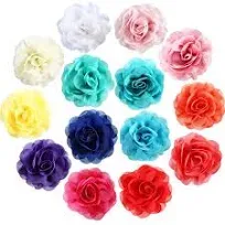 Leinuosen 20 Pcs Flower For Dog Collar Flowers Collars Pet Collar Flowers Multi Color Dog Charms Flower Pet Flower Bow Tie For Cat Puppy Dog Collar