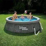 Funsicle 10-ft x 10-ft x 30-in Inflatable Top Ring Round Above-Ground Pool with Filter Pump | 308878