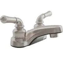 Dura Faucet DF-PL700C-SN RV 2-Hole Bathroom Faucet with Classic 2-Handles