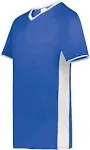 Augusta 6907 Cutter+ V-Neck Jersey - Royal White