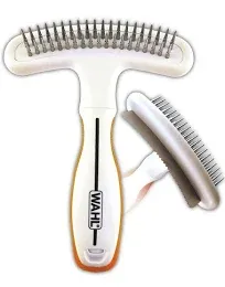 Wahl 2 in 1 Double Row Rake with Shedding Blade