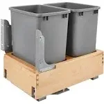 Rev-A-Shelf - 4WCBM-18DM-2 - Double 35 Quart Pullout Waste Container