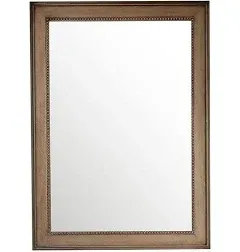 James Martin Bristol 29"W x 40"H White Washed Walnut Framed Mirror