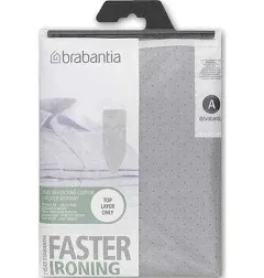 Brabantia Toplayer C 124x45cm Cotton (Metallised)/ 2mm Foam Cord Silver 136702