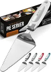 Orblue Pie Server, Essential Kitchen Tool, Serrated on Both Sides, Great for Right or Left Handed Chef