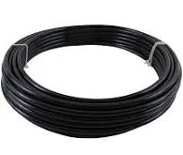 Mytee Products 1/2" OD x 50' Black SAE J844 Nylon Air Brake Tubing Dot Approved | Pneumatic Nylon Air Line Hose for Air