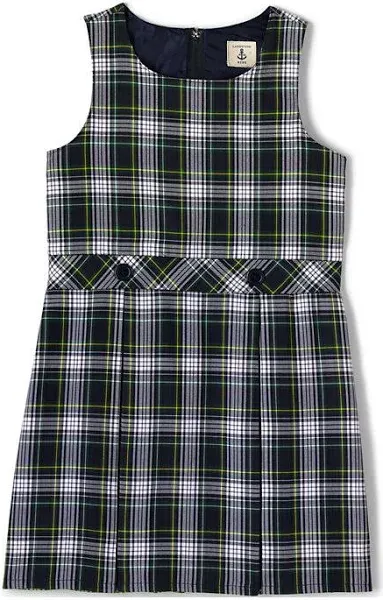 Lands' End Girls Plaid Jumper