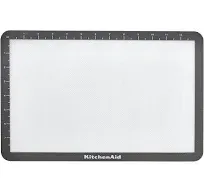 KitchenAid Silicone 12 X 17 Inch Reversible Baking Mat  Gray New