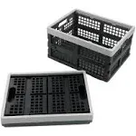 16-Liter Collapsible Storage Crates/Stackab<wbr/>le Storage Container Basket, Set of 2