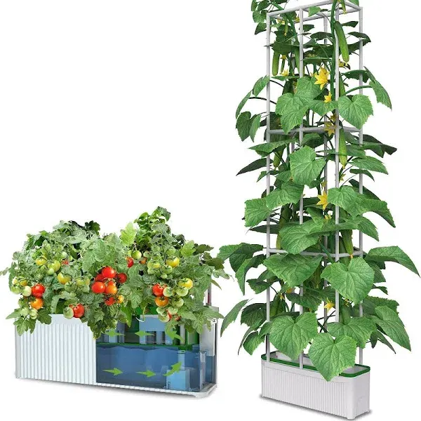 LLarge Smart Hydroponics Growing System kit,7L Indoor Hydroponic Garden Plant...