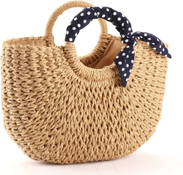 Summer Beach bag,Handmade Large Straw Tote Bag Womens Handbag