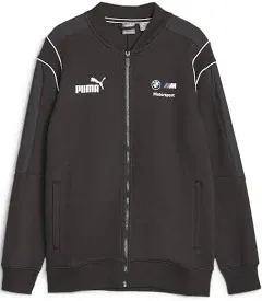 Puma Bmw Mms Mt7 FullZip Sweat Jacket Mens Black Casual Athletic Outerwear 62121