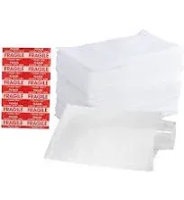 100 Pack 7.5”X 12" Foam Wrap Cushion Pouches