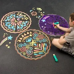 ChalkScapes Mandalas Sidewalk Stencils