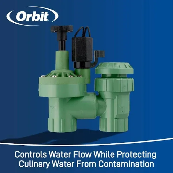 5-Pack Orbit 57623 3/4" FPT 100 Series Anti-Siphon Automatic Sprinkler Valve with Flow Control