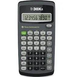 Texas Instruments Ti-30xa Scientific Calculator, 10-Digit LCD