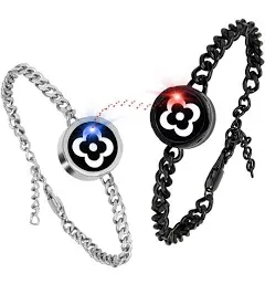 Long Distance Touch Bracelets,Coup<wbr/>les Bracelets, Remote Smart Matching Couples