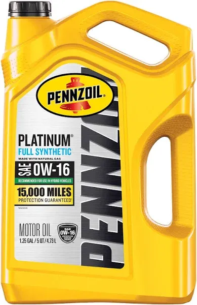 Pennzoil Motor Oil Platinum Full Synthetic