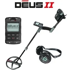 DEUS II Metal Detector with 9&#034; FMF Search Coil and WS6 Backphone Headphones, Rem