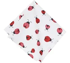 Ladybug Pattern Spring Napkin, Set of 6