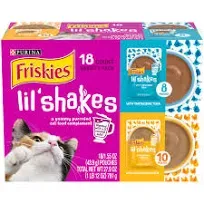 Purina Lil' Shakes Pureed Cat Food Topper Variety Pack