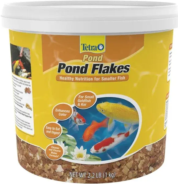 Tetra Pond Flakes Complete Nutrition for Smaller Pond Fish, Goldfish and Koi