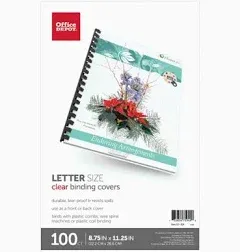 Office Depot Clear Binding Covers