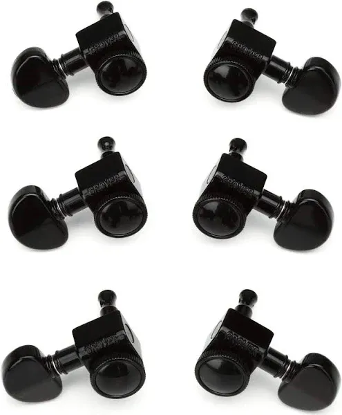 Grover Guitar Locking Tuners 3x3 502C for Modern Gibson Les Paul SG Chrome