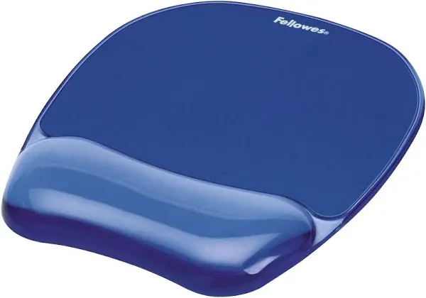 Fellowes Crystals Gel Mouse Pad with Wrist Rest