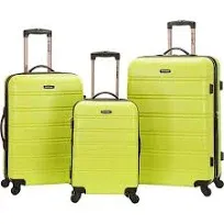 Rockland Melbourne 3-Piece Hardside Spinner Luggage Set