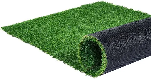 VEVOR Artifical Grass, 3 x 5 ft Rug Green Turf, 1.38&#034; Fake Door Mat Outdoor Pati