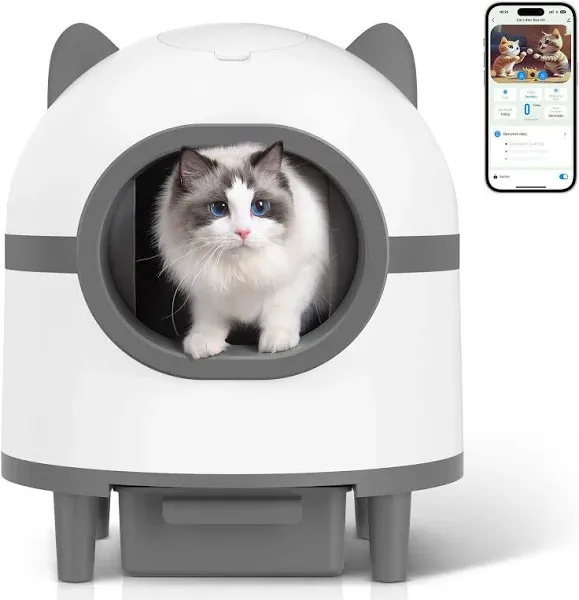 Amz Toy Self Cleaning Cat Litter Box