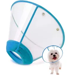 IN HAND Adjustable Pet Recovery Collar Cat Cone US Patented Product Soft Edge 