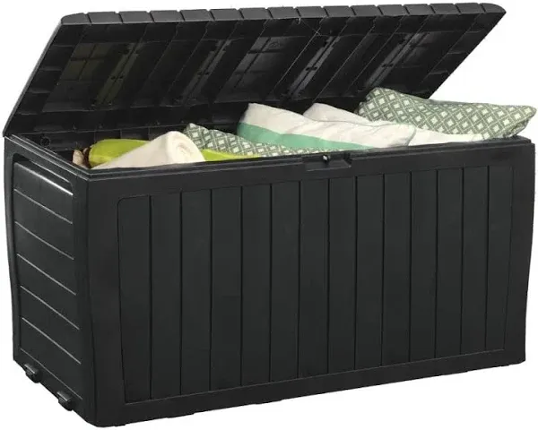 Keter Marvel Plus 71 Gallon Resin Deck Box-Organizati<wbr/>on and Storage for Patio...