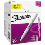 Sharpie® Metallic Fine Point Permanent Marker Value Pack, Fine Bullet Tip, Metallic Silver, 36/Pack