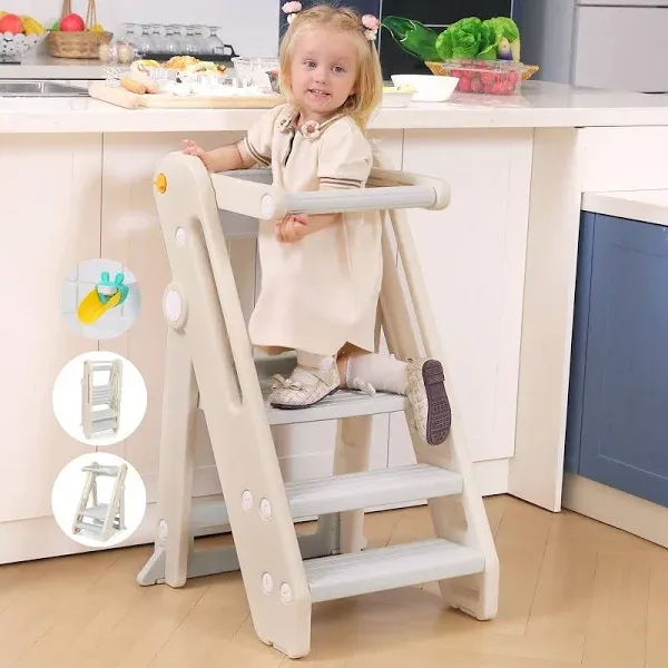 Onasti Toddler Tower Kitchen Stool Helper