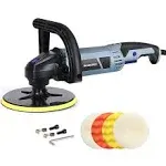 WORKPRO Buffer Polisher, 7-inch Buffer Waxer with 4 Buffing and Polishing Pads