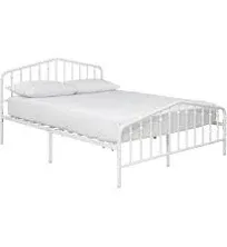 Signature Design by Ashley Casual Trentlore Metal Bed, Queen, White