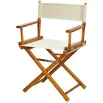 18 Directors Chair Honey Oak Frame-Natural/Wheat Canvas