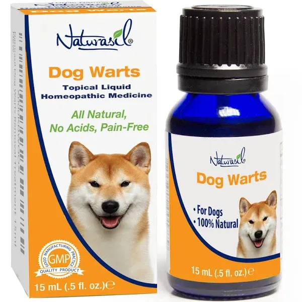 All-Natural Dog Warts Remover by Naturasil — Pure Thuja & Plant Extracts for Topical Wart & Skin Blemish Remover on Pets | Fast-Acting, Gentle & Pain-Free | No Acids | Safe for Dogs 3+ Months | 15mL