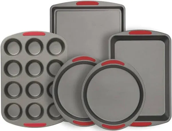 GoodCook Mega Grip 5-Piece Nonstick Steel Bakeware Set