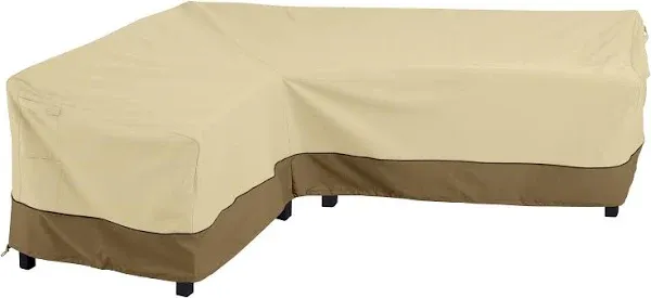 Classic Accessories Veranda Patio L-Shaped Sectional Lounge Set Cover