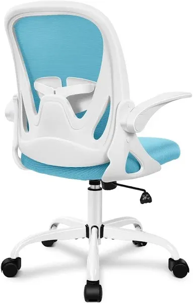 Primy Office Chair Ergonomic Desk Chair with Flip Up Armrests Swivel Breathable Desk Mesh Computer Chair with Adjustable Lumbar Support and Height